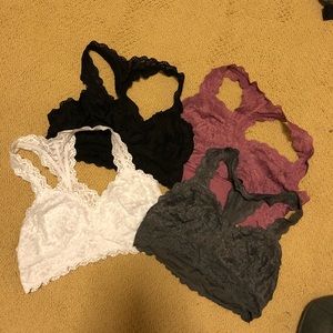 4 pack of Felina Bralettes